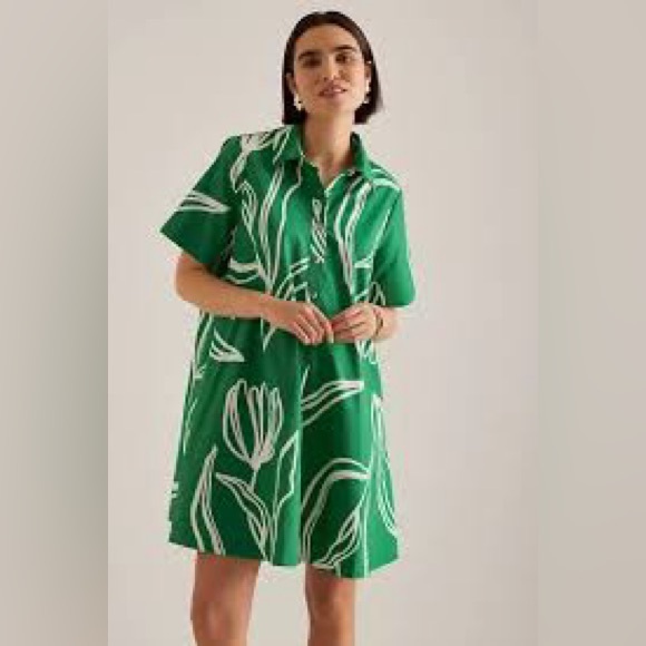 Anthropologie Dresses & Skirts - NWT Anthropologie The Pollie Short Sleeve Swing Mini Dress